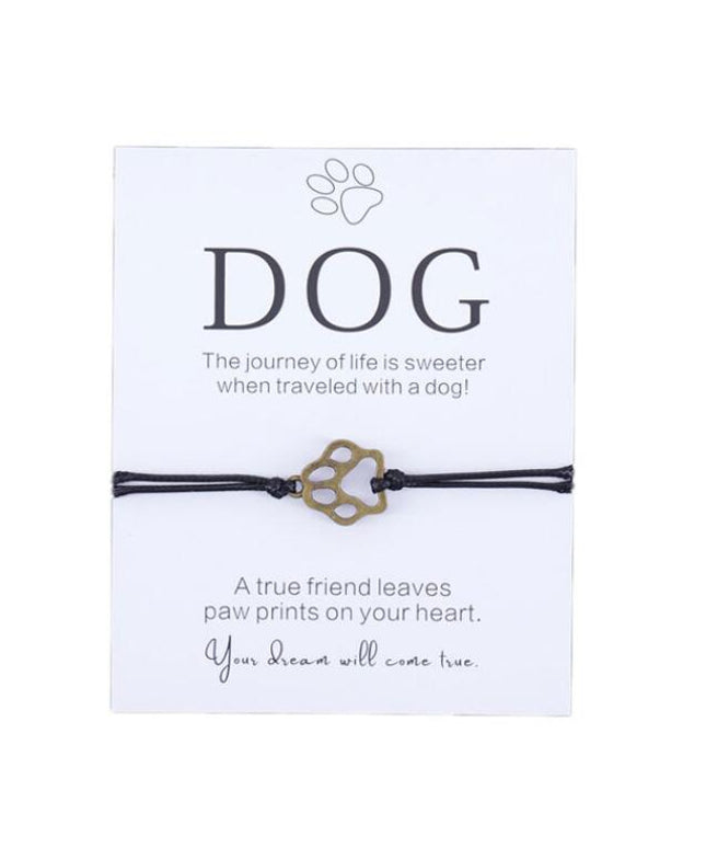 Handmade Paw Print Bracelet