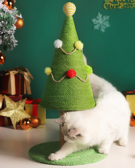 Minimalist Christmas Tree Cat Scratching Post