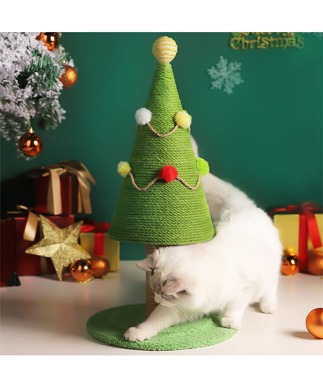 Minimalist Christmas Tree Cat Scratching Post