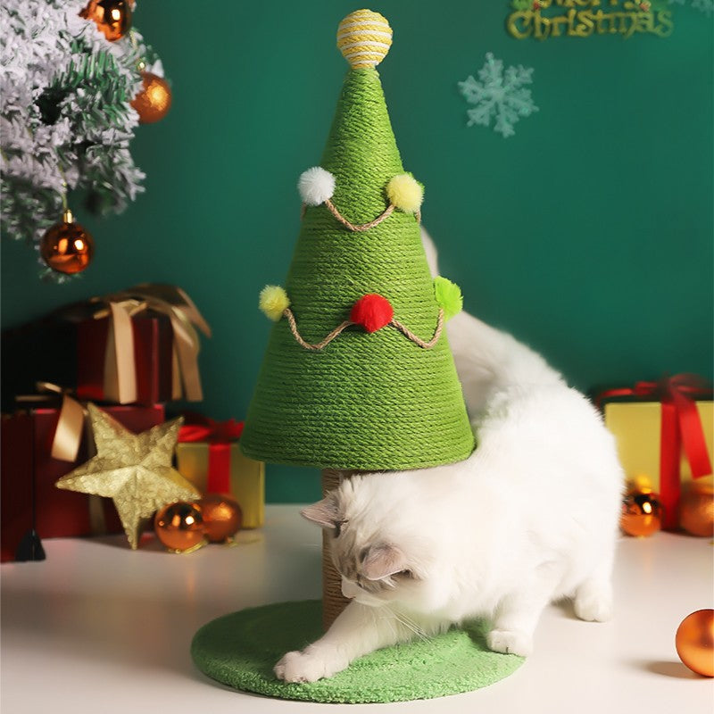 Minimalist Christmas Tree Cat Scratching Post