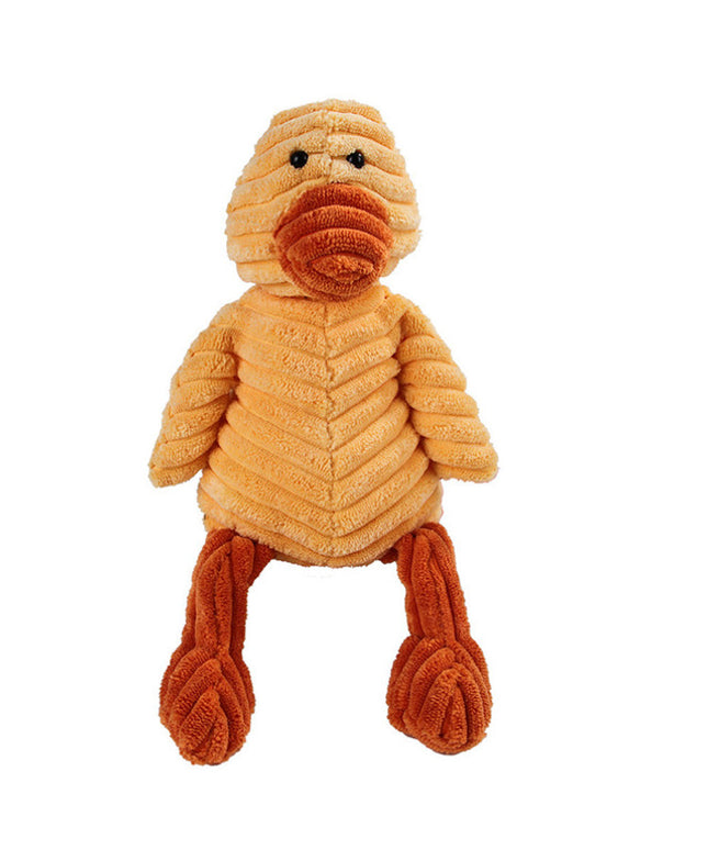 Plush Corduroy Squeaky Dog Toy