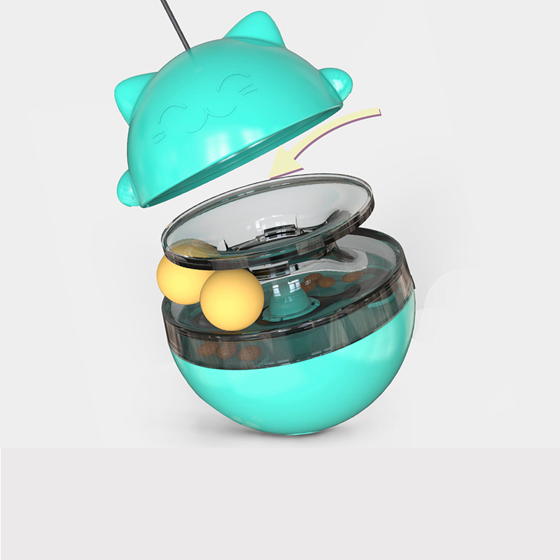 Interactive Food Dispensing Cat Track Ball