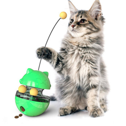 Interactive Food Dispensing Cat Track Ball