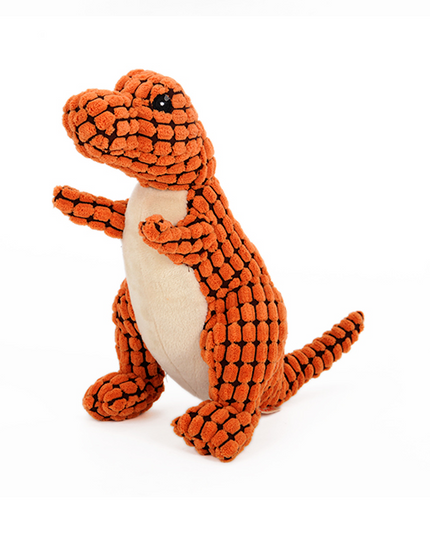 Squeaky Plush Dinosaur Dog Toy