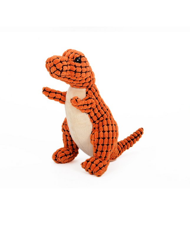 Squeaky Plush Dinosaur Dog Toy