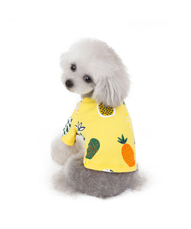 Pineapple Print Lightweight Dog Shirt and Dress