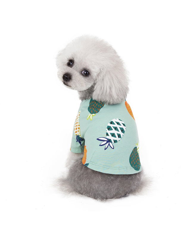Pineapple Print Lightweight Dog Shirt and Dress