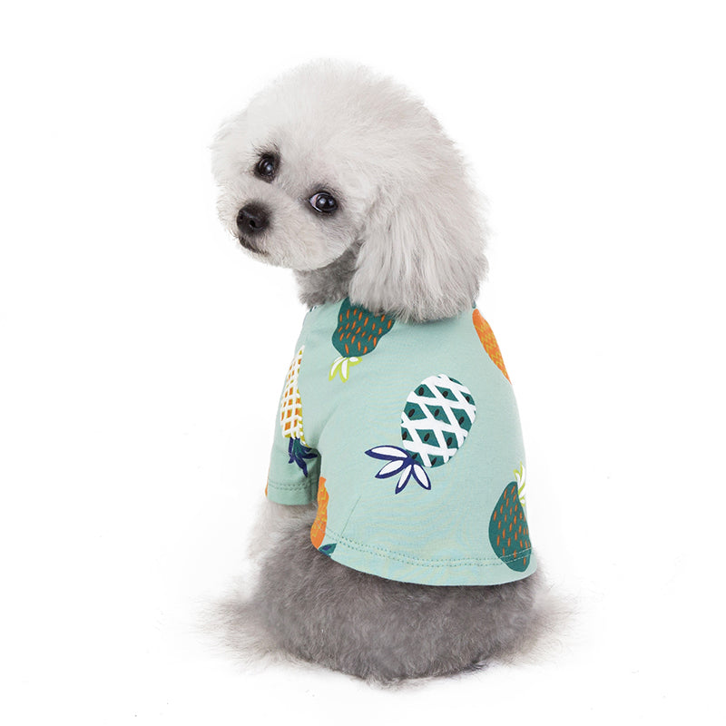 Pineapple Print Lightweight Dog Shirt and Dress