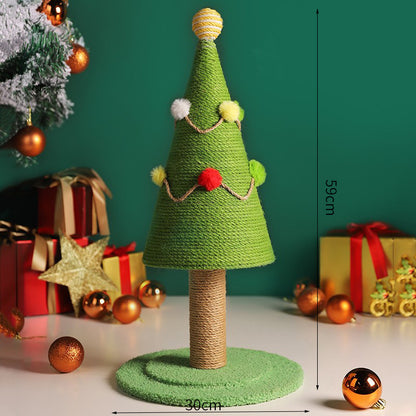 Minimalist Christmas Tree Cat Scratching Post