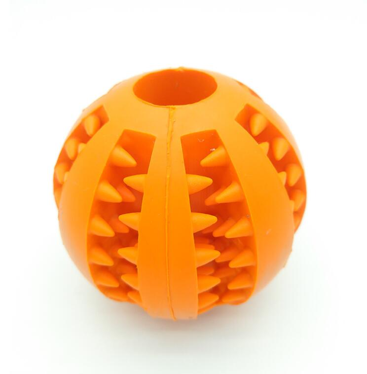 Rubber Dog Food Dispensing Toy Ball