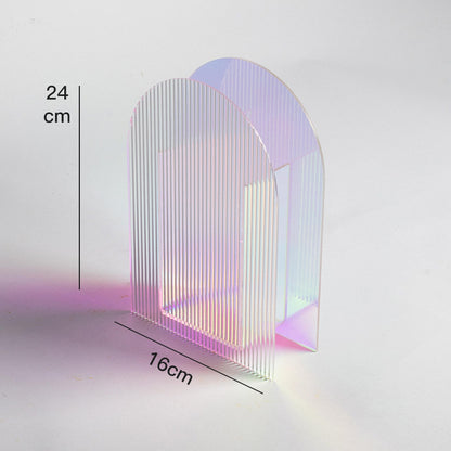 Iridescent Acrylic Vase