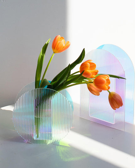 Iridescent Acrylic Vase