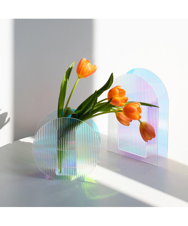 Iridescent Acrylic Vase