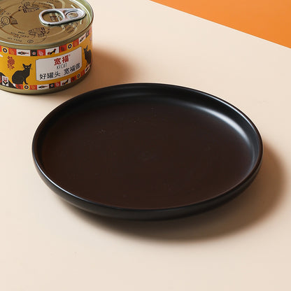 Modern 6" Anti-Overturning Ceramic Cat Food Dish