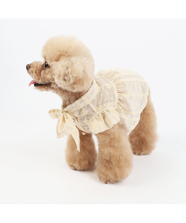 Embroidered Chiffon Pet Dress