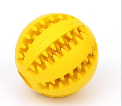 Rubber Dog Food Dispensing Toy Ball