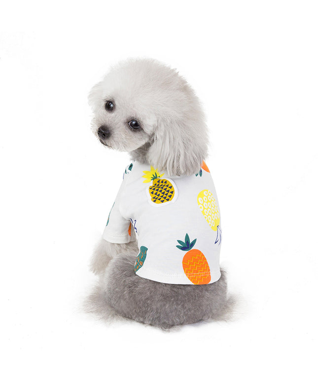 Pineapple Print Lightweight Dog Shirt and Dress
