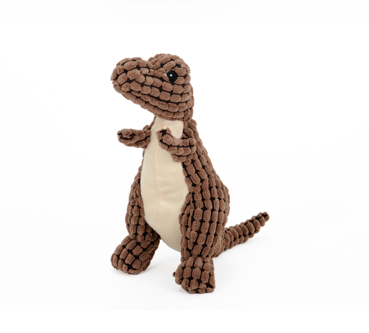 Squeaky Plush Dinosaur Dog Toy