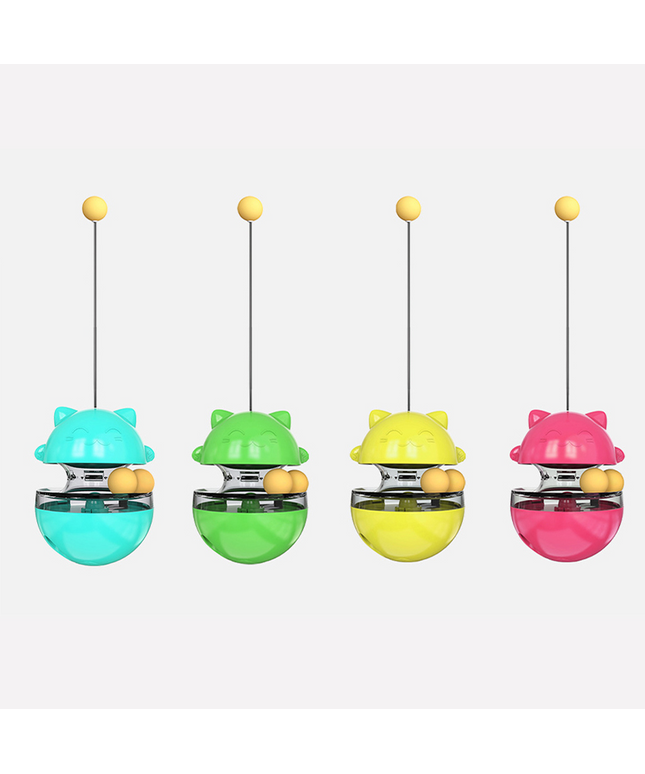 Interactive Food Dispensing Cat Track Ball
