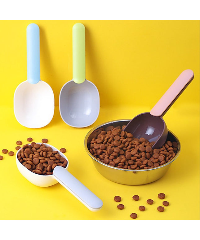 Multifunctional Pet Food Scoop with Sealing Clip