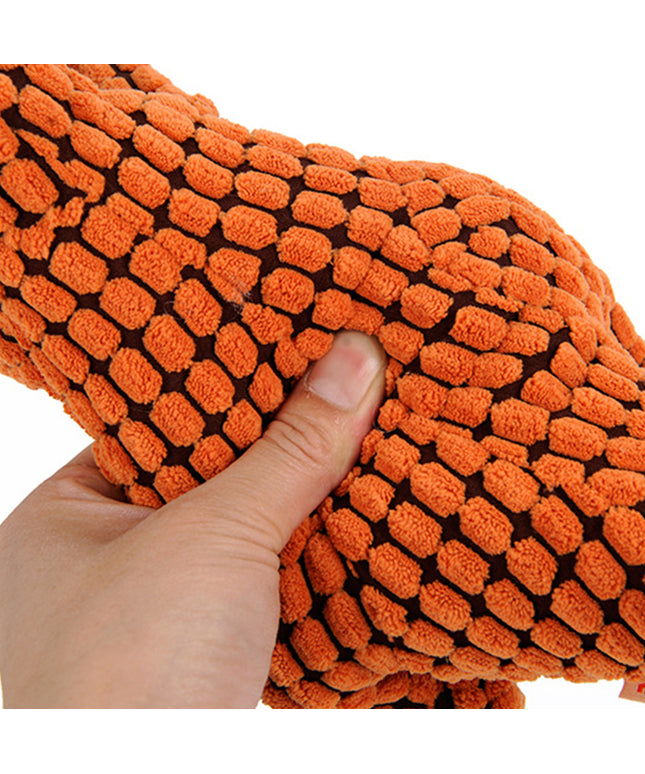 Squeaky Plush Dinosaur Dog Toy