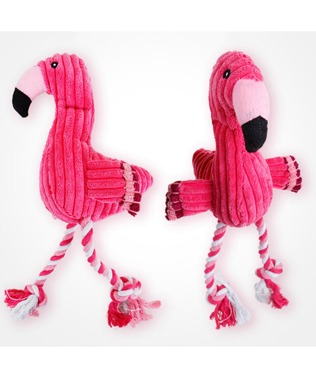 Plush Corduroy Squeaky Dog Toy