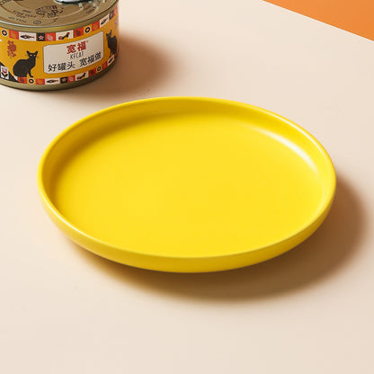 Modern 6" Anti-Overturning Ceramic Cat Food Dish