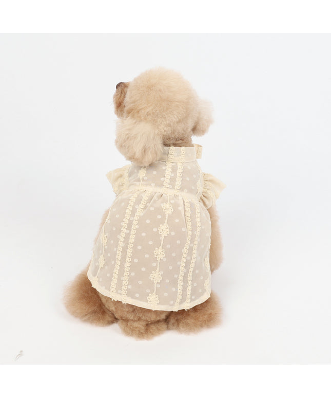 Embroidered Chiffon Pet Dress