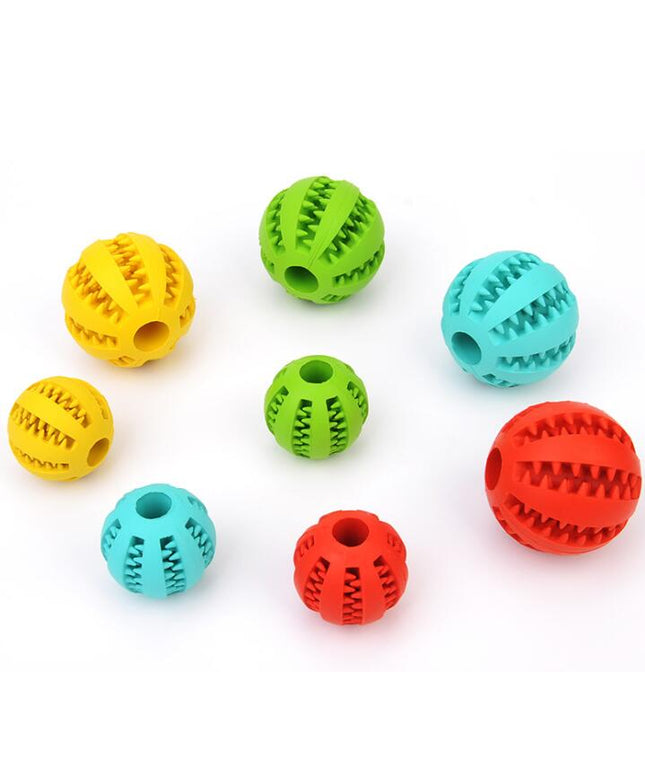 Rubber Dog Food Dispensing Toy Ball