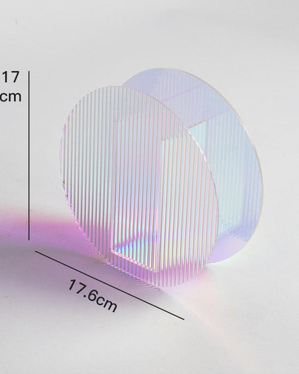 Iridescent Acrylic Vase