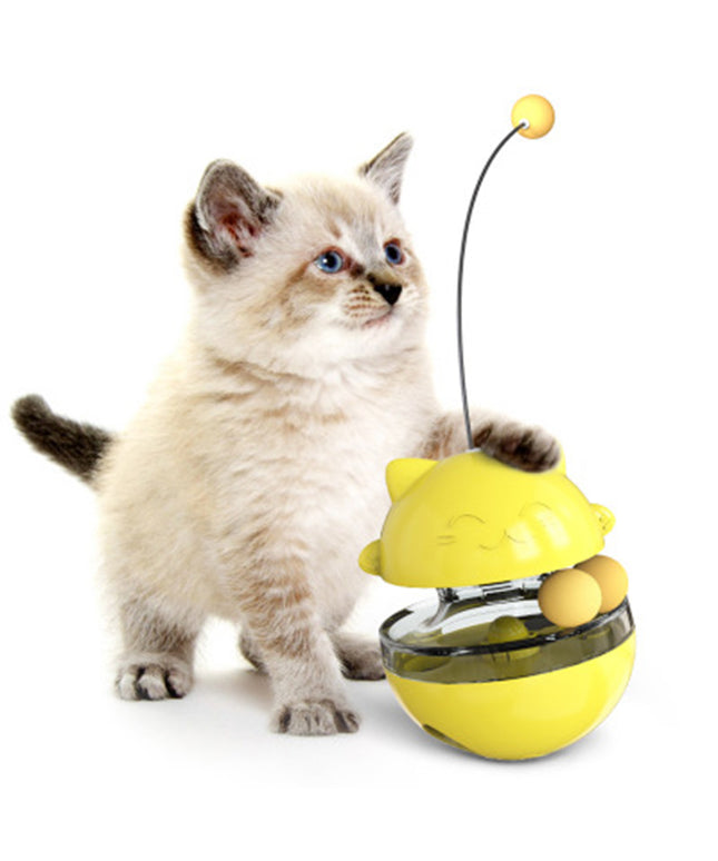 Interactive Food Dispensing Cat Track Ball