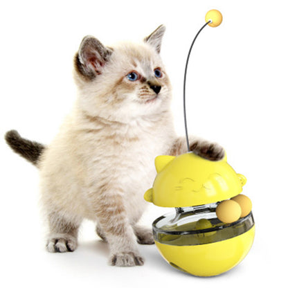 Interactive Food Dispensing Cat Track Ball