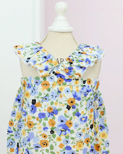 Princess Style Floral Spring and Summer Dog Dress