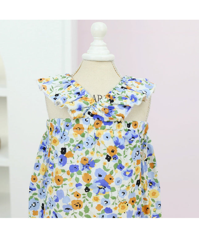 Princess Style Floral Spring and Summer Dog Dress