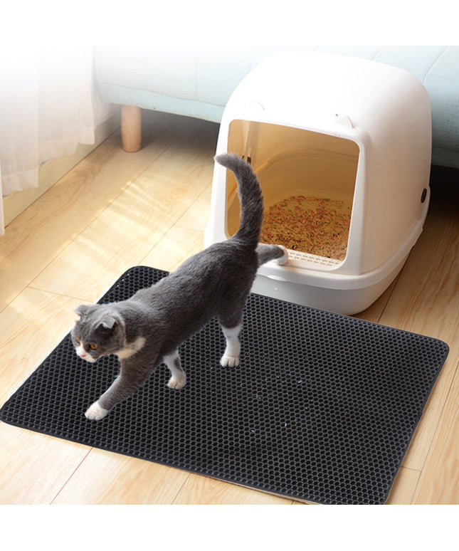 Double-Layer Cat Litter Mat