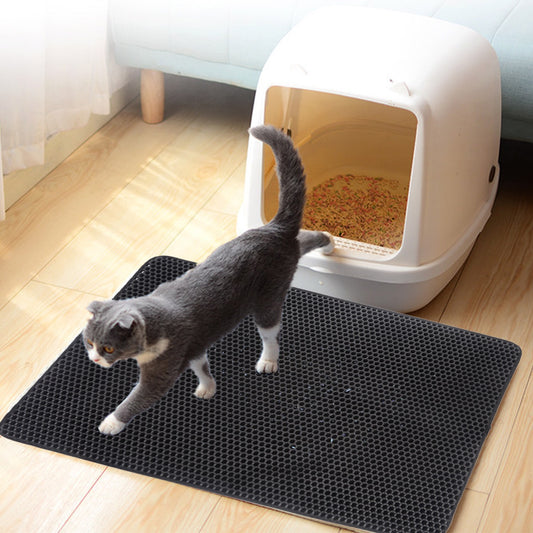 Double-Layer Cat Litter Mat