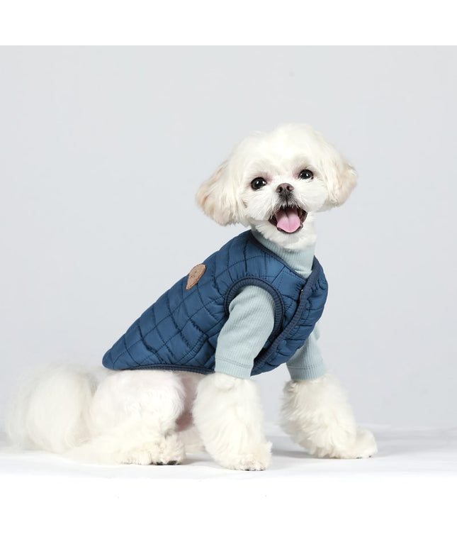 Double Breasted Quilted Dog Vest