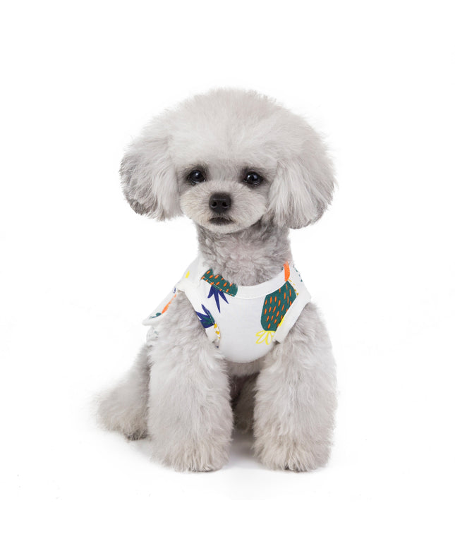 Pineapple Print Lightweight Dog Shirt and Dress