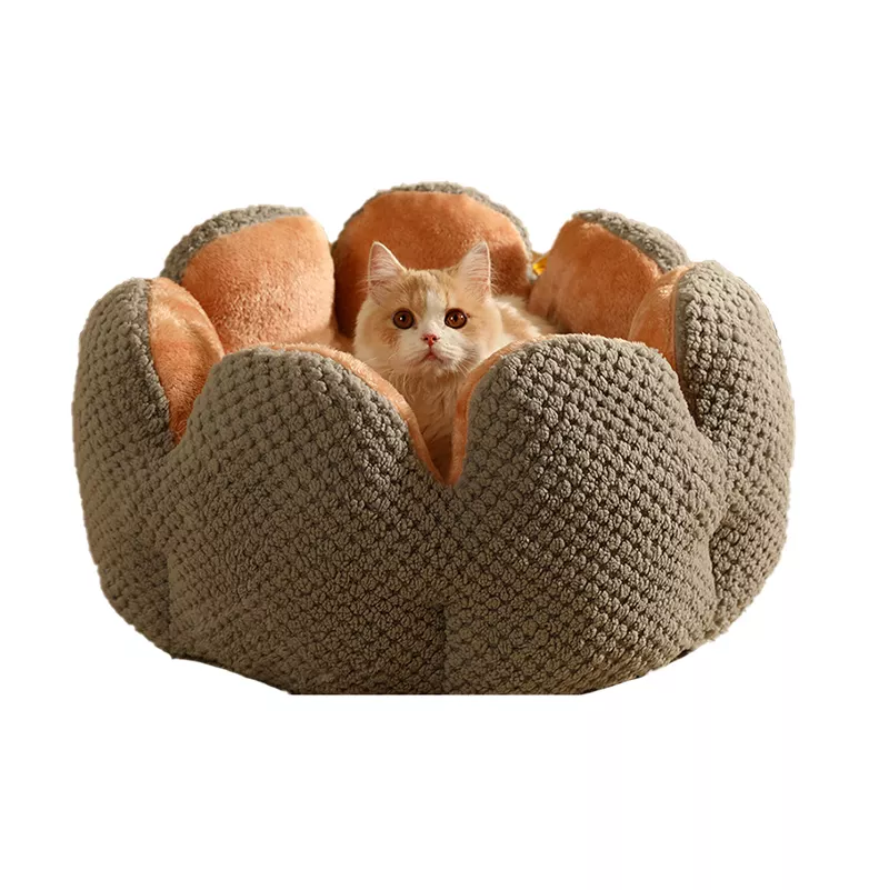 Korol Portable Cat Bed & Carrier - Soft Round Pet House For Travel & Home (Small, Purple)