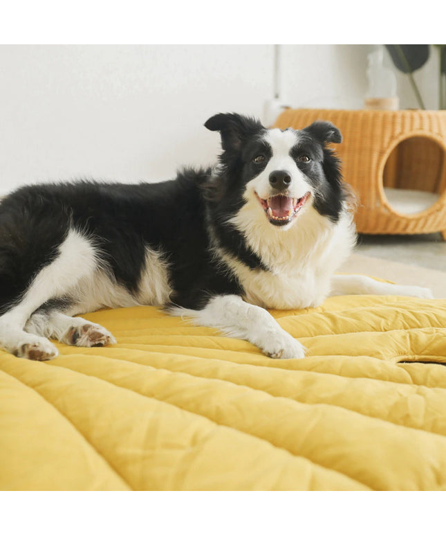 Cotton Quilted Leaf Pet Mat