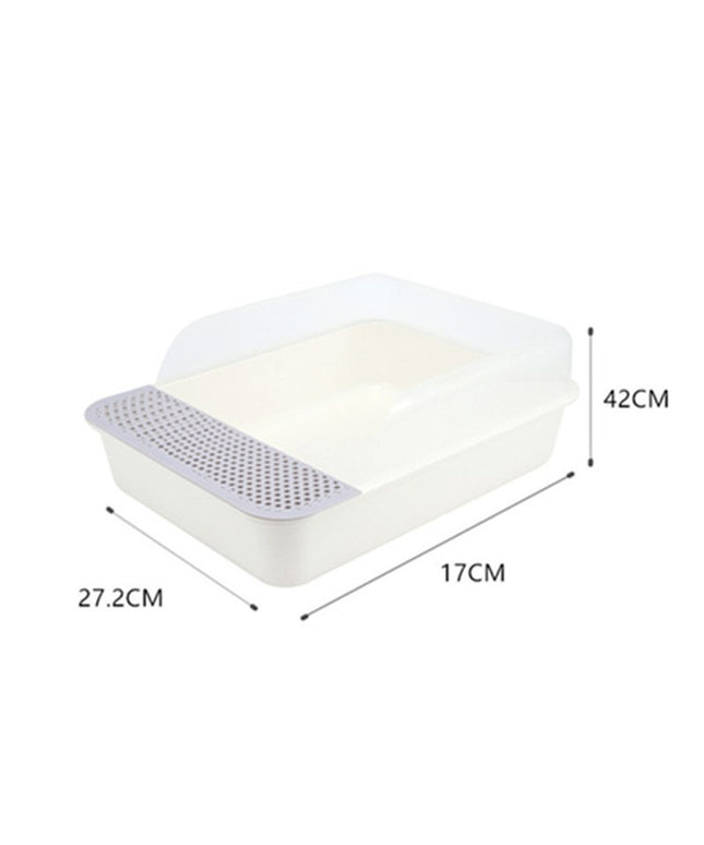 Minimalist Semi-Enclosed Cat Litter Box