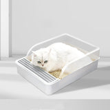 Minimalist Semi-Enclosed Cat Litter Box
