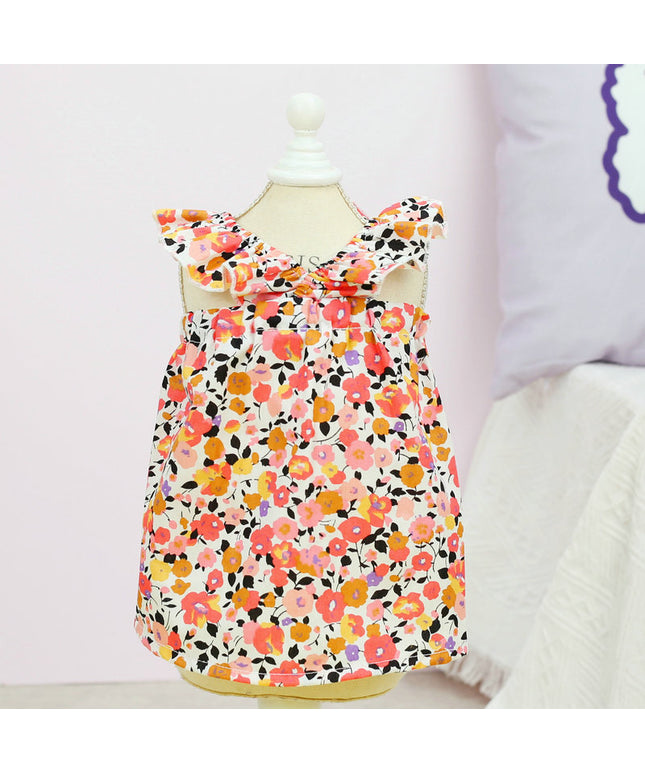 Princess Style Floral Spring and Summer Dog Dress