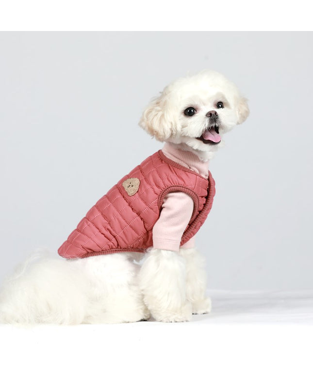 Double Breasted Quilted Dog Vest