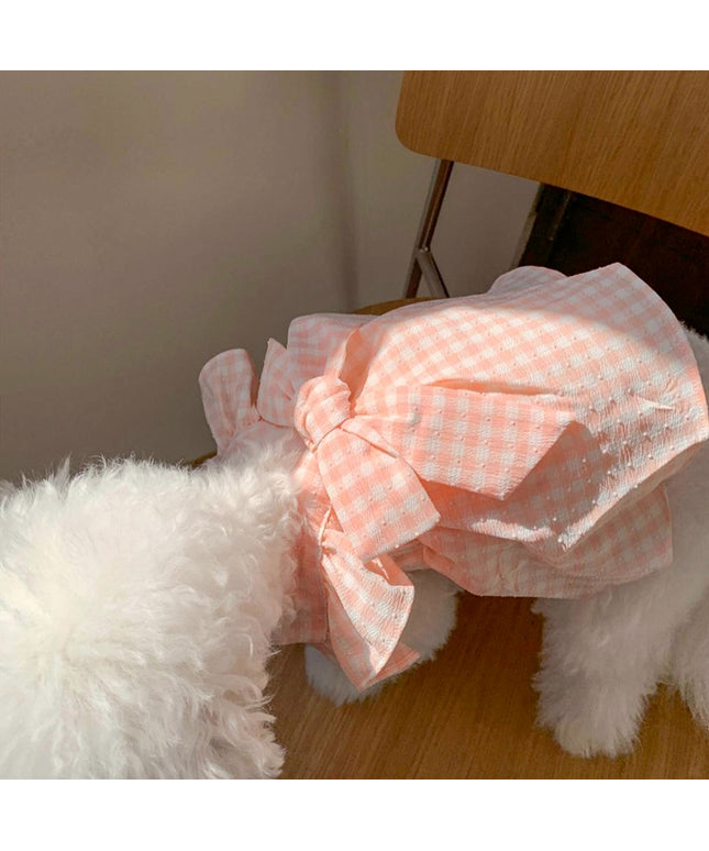Summer Pullover Gingham Dog Dress