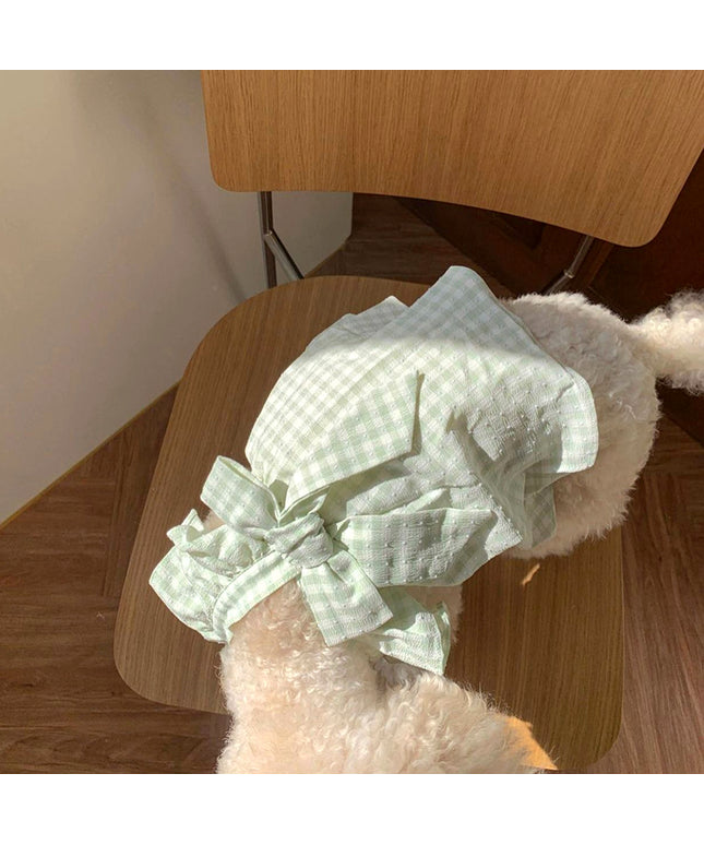 Summer Pullover Gingham Dog Dress