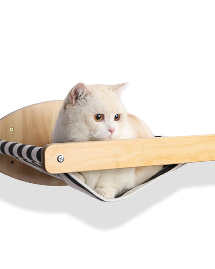 Wooden Wall Mounted Cat Hammock and Stairs