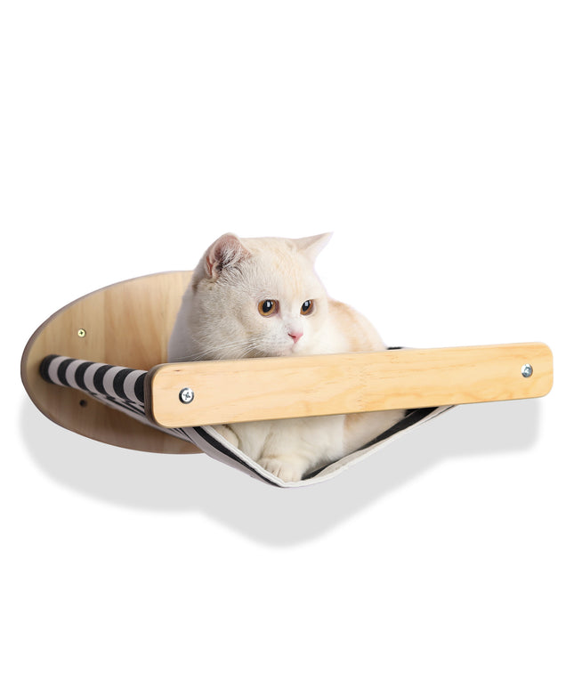 Wooden Wall Mounted Cat Hammock and Stairs