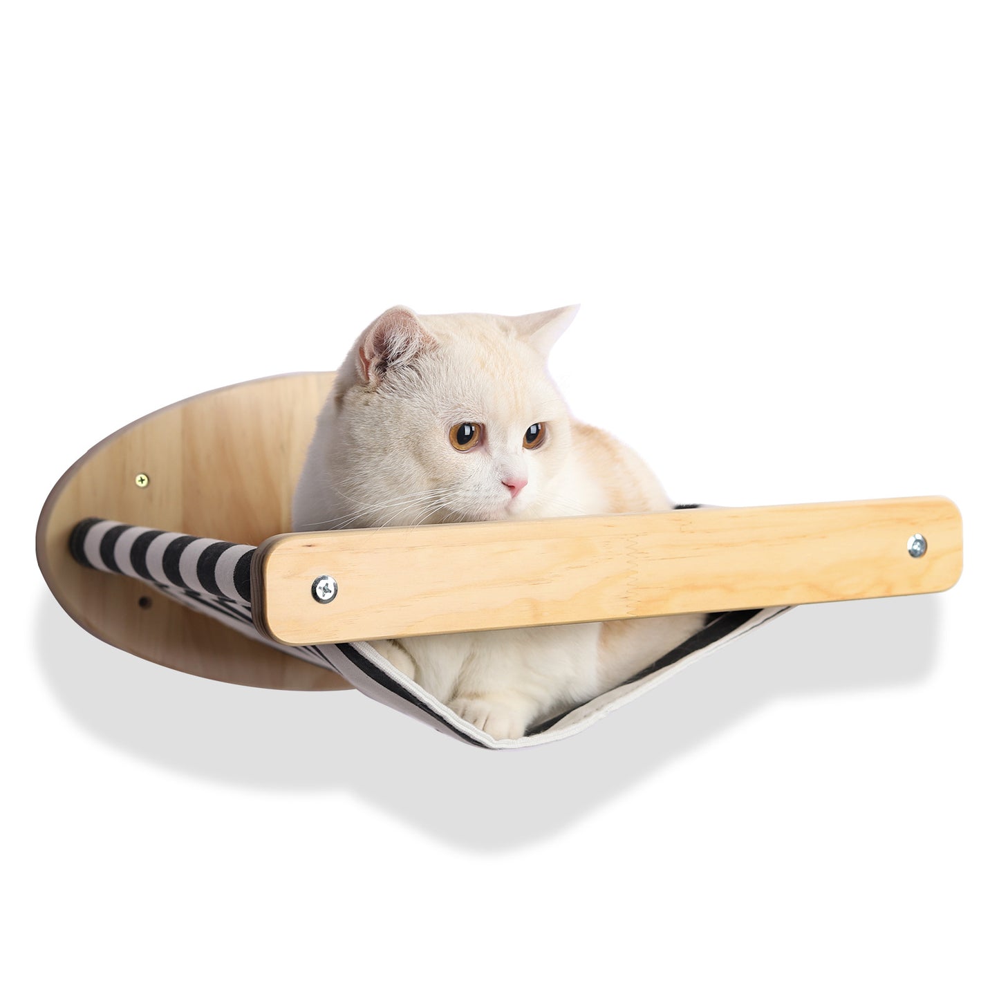 Wooden Wall Mounted Cat Hammock and Stairs